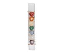 7 Piezas de Piedra de Chakra, 7 Colores Diferentes, Hermosa Piedra Curativa de Reiki Pulida y Suavizante para Amantes de Cristales y (Palo de piedra chakra)