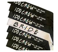 7 Piezas I Do Crew Bride To Be Sash Friend Themed Bachelorette Hen Night Party Despedida De Soltera Decoración Boda Regalo Propuesta Dama Honor Para Party