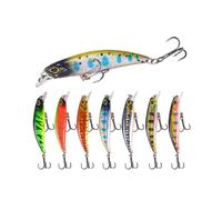 7 piezas/juego de señuelos de pesca de plástico para pesca en el mar