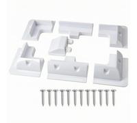 7 Piezas Kit Montaje para Panel Solar | Ligero, Soporte Plástico con Tornillos, Soporte Panel con Tornillos, para RV, s