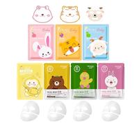 7 Piezas Mascarilla Hidratante Facial Niña, Daily Care Mascarilla Facial, Mascarillas Coreanas Faciales, Iluminadora, Calmante, Mascarillas Faciales Skincare para Mujeres Adolescente