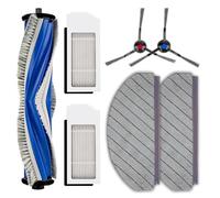 (7 Piezas) N20 Plus Repuestos Compatibles Con El Robot Aspirador Ecovacs Deebot N20 Plus/ N20 Pro Plus, 1 Cepillo Giratorio, 2 Cepillos Laterales, 2 Filtros Hepa, 2 Mopas y Kit De Accesorios