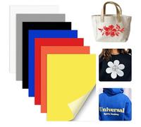 7 Piezas Papel Transfer para Camisetas Vinilo Textil Imprimible Papel de Transferencia Textil Película de Plotter Textil para Tejidos de Bricolaje Camisetas Tazas Sombreros