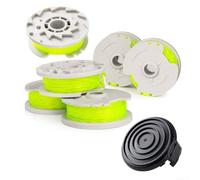 7 piezas para Worx String Trimmer bobinas líneas precargadas con 20 pies 0.080 pulgadas nylon para WG168 WG184 WG190 WG191