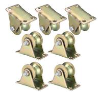 7 Piezas Polea de Inversión, Polea de Elevación, Polea para Botellas, Rueda con Ranura en V, Ruedas Poleas, Polea con Rodamiento de Bolas para Cuerdas Motores