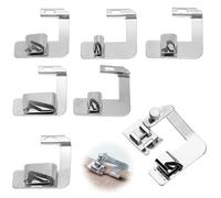 7 Piezas Prensatelas Maquina Coser, Resistente y Duradero, Costura Accesorios de Acero Inoxidable, Fácil de Usar, Prensatelas Overlock, para Brother Singer, W6, Elina