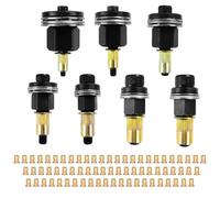 7 Piezas Remaches Roscados Remachadora Manual de Cabezales Kit,M3 M4 M5 M6 M8 M10 M12 Remachadora de Tuercas Accessori,Juego de Cabezales para Remachar a Mano (con 70 nueces)