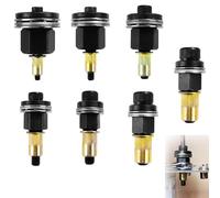 7 Piezas Remaches Roscados Remachadora Manual de Cabezales Kit, M3, M4, M5, M6, M8, M10, M12 Remachadora de Tuercas Accessori, Juego de Cabezales para Remachar a Mano, para Alicates de Remachar