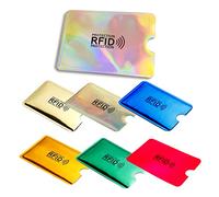 7 Piezas RFID de Blocker Bloqueo RFID Tarjeta de Protección, Protectores de Tarjetas de Crédito - Ofrezca Protección Completa para Tarjetas de Crédito, Billetera, Débito, Pasaporte etc.