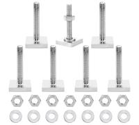 7 Piezas Tuercas para Ranura en T con Tuercas y Arandelas, Adaptador para Ranura en T, Acero Inoxidable Tuercas M6x35mm para Portaequipajes de Techo, Portaequipajes de Techo Compatible con Thule