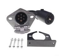 7 Pin plano al adaptador redondo del remolque del zócalo del Pin 7 con el soporte fijo del montaje para la resistencia de vibración