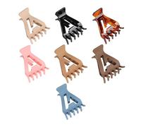 7 pinzas de pelo para levantamiento de raíces para cabello rizado, voluminizador, cómodo diseño de clip de resina, multicolor, sin arrugas