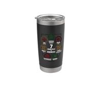 7 Principios de Kwanzaa Nguzo Saba Adinkra Símbolos Vaso térmico de acero inoxidable de doble pared