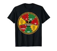 7 principios de la Rueda Circular Kwanzaa con símbolos Adinkra Camiseta