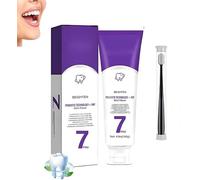 7-Pro Pasta dental intensiva, 7pro Pasta dental blanqueadora intensiva con 7 probióticos para dientes, para eliminar manchas amarillas, aliento fresco, pastas dentales sin flúor (1)