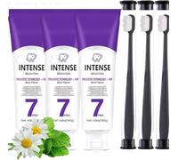 7-Pro Pasta dental intensiva, 7pro Pasta dental blanqueadora intensiva con 7 probióticos para dientes, para eliminar manchas amarillas, aliento fresco, pastas dentales sin flúor (3)