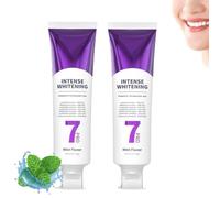 7 Pro Strong whitening Toothpaste, 7pro Deep whitening Toothpaste, with 7 Probiotics for Intense Deep Clean (2pcs)