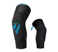 7 Protection Transition-17 Rodilleras Ciclismo Enduro MTB, Unisex Adulto, Negro, Talla-XL