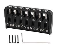 7 - Puente fijo para guitarra eléctrica de cuerda GA891, puente de metal de aleación de zinc con selletas ajustables para un mayor sustain y tono, accesorio para guitarra con acaba