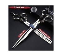 (7 pulgadas 2 piezas) Tijeras para cortar el cabello de 5,5/6/7/7,5/8/9 pulgadas Tijeras para peluquería