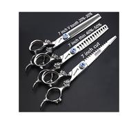 (7 pulgadas 3 piezas) Tijeras de corte de cabello de 5.5/6/7/7.5/8/9 pulgadas Tijeras de peluquería