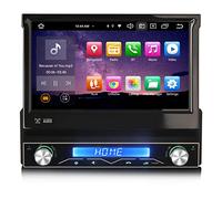 7 Pulgadas Android 14 1 DIN Radio Coche Estéreo de Automóvil GPS Navigator Dab+ Radio Pantalla Táctil Bluetooth 5.0 Incorporado DSP CarPlay Android Auto WiFi OBD2 4GB RAM+64GB ROM