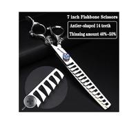 (7 pulgadas de grosor) Tijeras para cortar el cabello de 5,5/6/7/7,5/8/9 pulgadas Tijeras de peluquería