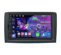 7 Pulgadas Doble DIN Android 16 Radio de Coche para Fiat Idea Lancia Musa 2003-2008 con CarPlay Cámara de Respaldo Controles del Volante Bluetooth GPS Navi Enlace al Espejo(C4 8+128G)