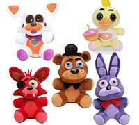 7 Pulgadas Five Nights Juegos de muñecos de Peluche Sister Location Bonnie Red Foxy Bear Chica muñecos de Peluche Suaves Adornos, Decoraciones para el hogar