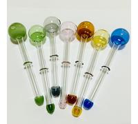 7 quemadores de aceite de vidrio de colores, tubos de aceite gruesos de doble cabezal