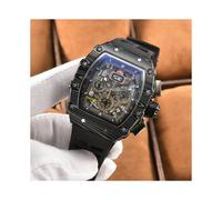 (7) Reloj de lujo para hombre de la marca Richard, de lujo AA Fly back Time, de cerámica blanca,