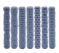 7 Rodillos De textura Paredes y Modelado De Arcilla polimérica Rodillos De Amasar De Arcilla Rodillo De Mano Texturizado Sello De Arcilla para Modelismo Herramienta De Cerámica para Artesania DIY