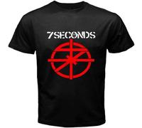 7 Seconds Hard Punk Rock Band Men Black T-Shir T Shirts Shirt Black M