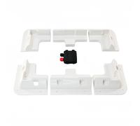 7 soportes de montaje para panel solar, sin taladros, soportes de panel solar ABS, kit de soporte para techos de RV, caravanas, vehículos, furgonetas, garajes, cobertizos, cubierta de barcos, (blanco)