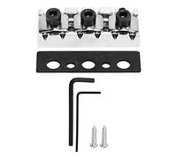 7 String Electric Guitar Locking Nut | 42.5mm Zinc Alloy Nut for Enhanced Tuning Stability/Sustain | Height - Adjustable Replacement Nut for Double Coil Guitars (Plata)