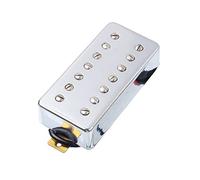 7 String Guitar Humbucker Pickup Dual En Línea Tornillo Ranurado Para Guitarra Eléctrica Chrome Elgitarrhämtning (Color : Neck and Bridge)