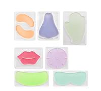 7 tipos de molde de mascarilla facial, placa para hacer mascarilla molde reutilizable para mascarilla, moldes de parche, máquina para hacer bricolaje, herramienta de mascarilla facial para salón de be