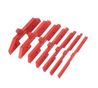 7 Uds Bloques de Configuración Juego de Medidor de Herramientas de Medición de Carpintero de Carpintería Ajustables Rojo