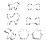7 Uds. De Moldes Con Temática De Cachorros, Moldes De Acero Inoxidable, Moldes Creativos Para Galletas, Herramientas Para Hornear, Cortadores De Masa