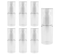 7 unidades de 30 ml dispensador de bomba sin aire, vacío, dispensador de crema, botellas de viaje para rellenar, botella rellenable, recipiente cosmético vacío