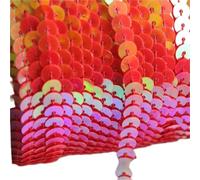 7 unidades de cintas encaje lentejuelas redondas planas 90 m y 6 mm for coser, en rollo, for manualidades, accesorios tela for mujer para Coser Manualidades(Color 5)