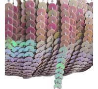 7 unidades de cintas encaje lentejuelas redondas planas 90 m y 6 mm for coser, en rollo, for manualidades, accesorios tela for mujer para Coser Manualidades(Color 8)