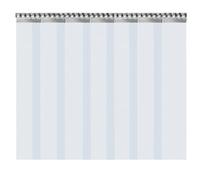 7 unidades de cortinas de rayas de PVC transparente, 200 x 18 cm, cortina de 2 mm de grosor, cortina de rayas industriales, establo para caballos, supermercados