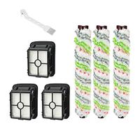 7 unidades de rodillos de cepillo para aspiradora Bissell Crosswave 1866/1868/1926/1785 Kit de repuesto para aspiradora, 3 cepillos de rodillos + 3 filtros + 1 cepillo de limpieza en seco y húmedo