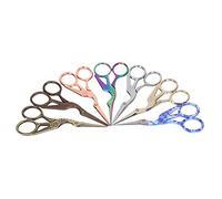 7 unidades de tijeras con forma de grulla, tijeras de bordado para punto de cruz y costura, tijeras retro con mango de acero inoxidable, recortador de hilo compacto de 4,5 pulgadas