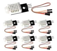 7 unidades DHT Sensor de temperatura 22/2302 y sensor de humedad con placa y cable 3,3-5,5 V DHT sensor de temperatura compatible con Arduino, sensor 22 de temperatura digital y sensor de humedad