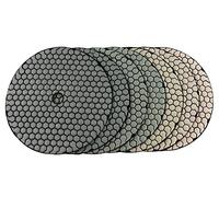 7 Unidades/juego De Almohadillas De Pulido En Seco De Diamante De 8 Pulgadas, Almohadillas De Pulido Flexibles Afiladas De 200mm Para Granito, Mármol, Piedra, Disco De Lijado De Hormigón,100