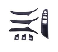 7 Unids/Lote Kit Cubierta Ajuste Tirador Panel Manija Puerta Interior Para 5 Series F10 F18 525530535540 2010-2017 LHD RHD Coche manija puerta interior Maneta(RHD Black 7Pc)