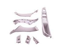 7 Unids/Lote Kit Cubierta Ajuste Tirador Panel Manija Puerta Interior Para 5 Series F10 F18 525530535540 2010-2017 LHD RHD Coche manija puerta interior Maneta(RHD Oyster 7Pc)