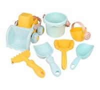 7 unids/set de juguetes de playa, juguetes educativos para arena que incluyen carretilla elevadora, pala, cubo y cuchara, suministros de viaje de plástico orgánico para niños y niñas |.Playa para niñ
